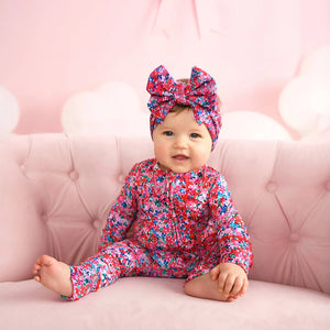 Juliette Ruffle Zip Bamboo Romper