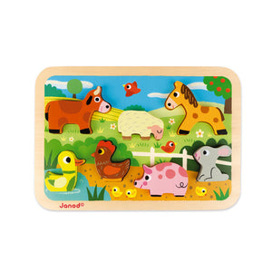 Janod Farm Wooden Chunky Puzzle