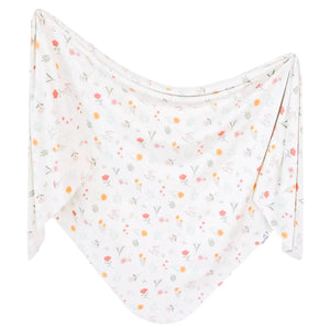 Copper Pearl Knit Swaddle Blanket / Mabel