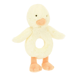 Jellycat Bashful Duckling Ring Rattle