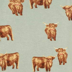 Milkbarn Big Lovey Three-Layer Muslin Blanket / Highland Cow