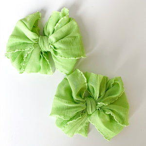 Ruffle Hair Clip Set