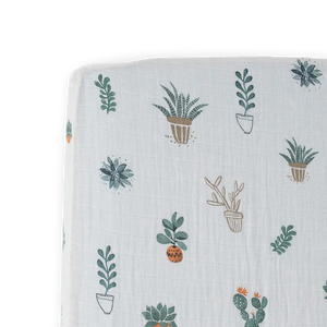 Little Unicorn Cotton Muslin Crib Sheet / Prickle Pots