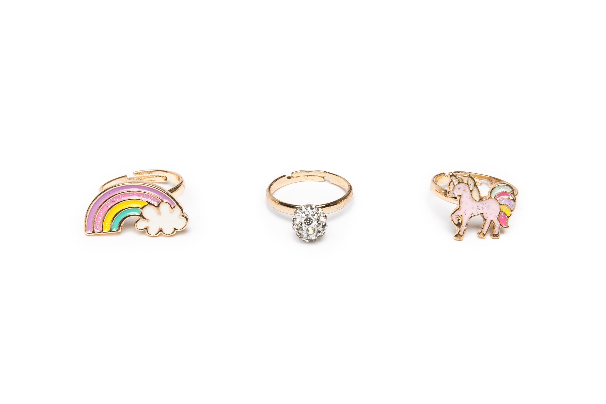 Unicorn Rainbow Ring Set