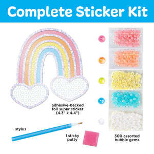 Bubble Gems Super Sticker - Rainbow