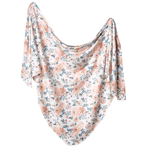 Copper Pearl Knit Swaddle Blanket / Autumn