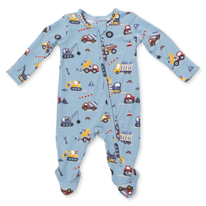 Crayon Construction 2 Way Zipper Footie