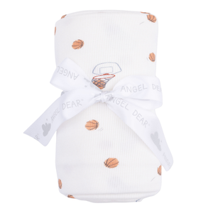 Angel Dear Swaddle Blanket (45 x 45) - Mini Basketballs