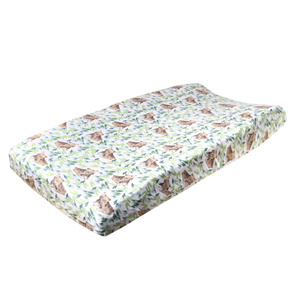 Copper Pearl Premium Knit Diaper Changing Pad Cover / Bear
