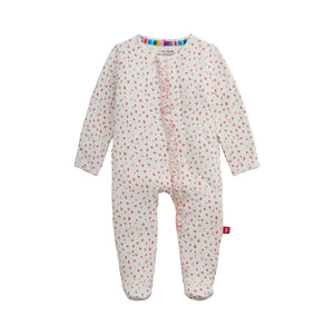 Magnetic Me Modal Ruffle Magnetic Footie / Apple Blossom