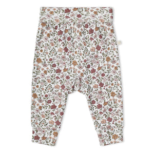 Organic Bodysuit & Foldover Pant Set / Woodland Sprig