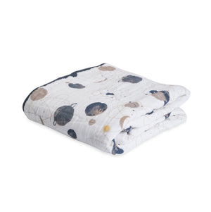 Little Unicorn Cotton Muslin Original Quilt (47"x47") / Planetary
