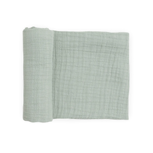 Little Unicorn Organic Cotton Muslin Swaddle Blanket / White Sage