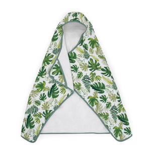 Little Unicorn Toddler Hooded Towel / Tropical Leaf