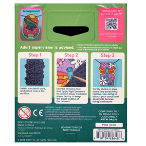 Ooly Scratch & Scribble Mini Window Banner Kit / Garden