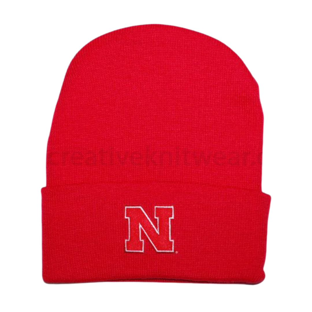 Nebraska Newborn Knit Hat