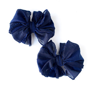 Ruffle Hair Clip Set