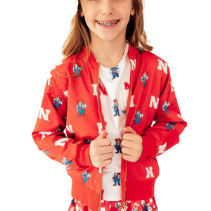Nebraska Red Herbie Husker Satin Jacket