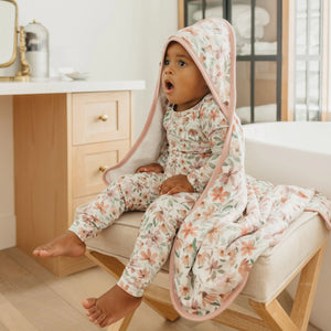 Copper Pearl Premium Knit Hooded Towel / Natalie
