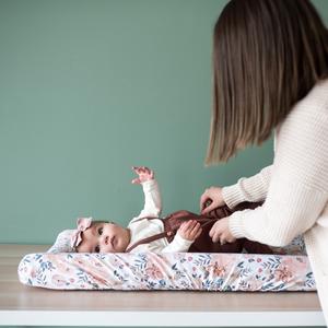 Copper Pearl Premium Knit Diaper Changing Pad Cover / Autumn