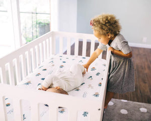 Little Unicorn Cotton Muslin Crib Sheet / Prickle Pots