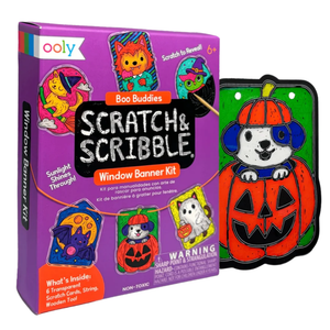 Ooly Scratch & Scribble Mini Window Banner Kit / Boo Buddies