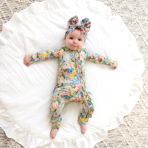 Joanna Ruffle Zip Bamboo Romper