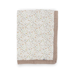 Little Unicorn Organic Cotton Muslin Baby Quilt (30"x40") / Floral Field