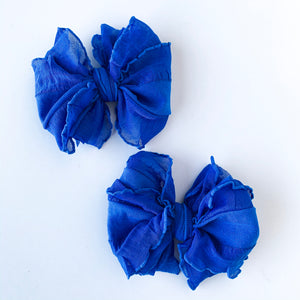 Ruffle Hair Clip Set