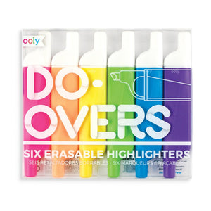 Ooly Do-Overs Erasable Highlighter Set