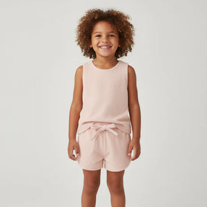 Organic Tank & Short Set / Blush