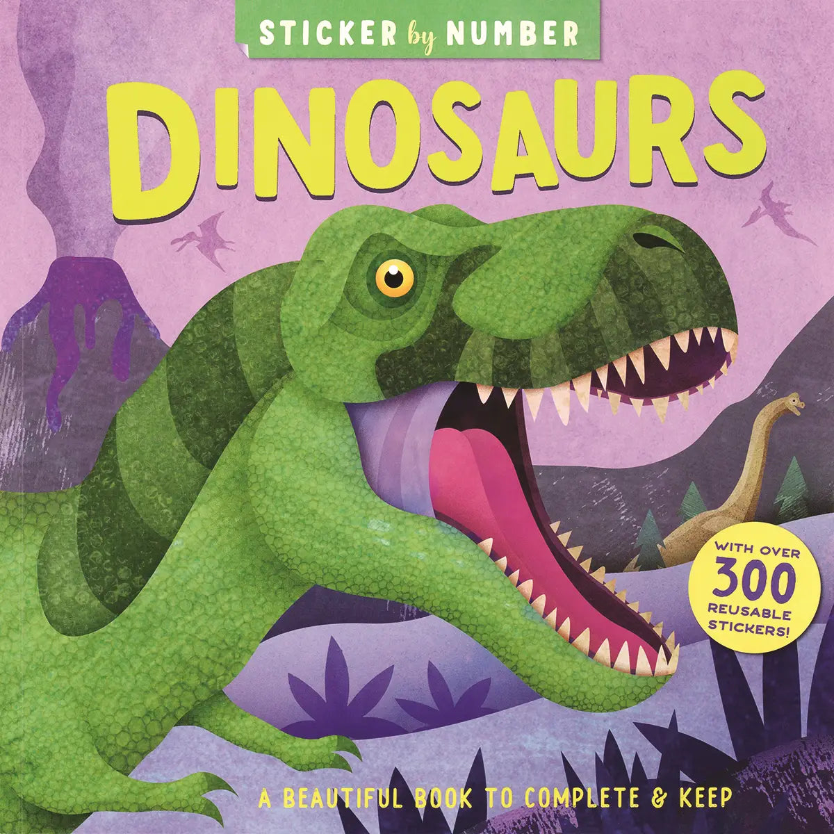 Sticker by Number Dinosaur Activity Book