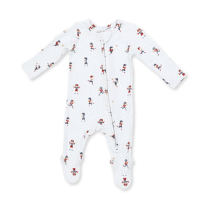 Tiny Footballers 2 Way Zipper Footie