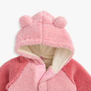 Magnetic Me Sherpa Raglan Henley Pullover / Pretty Pink