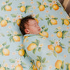 Copper Pearl Knit Swaddle Blanket / Melody