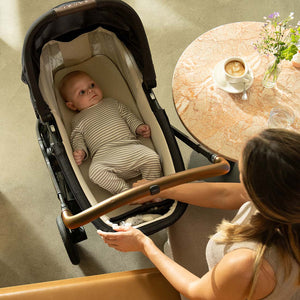 Nuna Swiv & Triv series Bassinet + Stand - Caviar