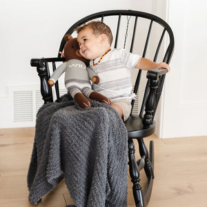 Saranoni Ribbed Bamboni Receiving Blanket (30"x40")