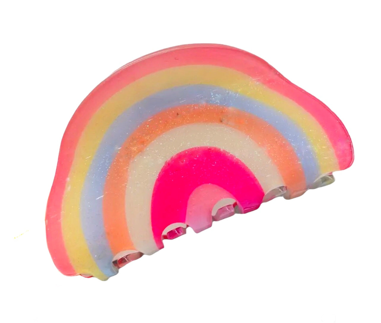 Rainbow Hair Claw Clip