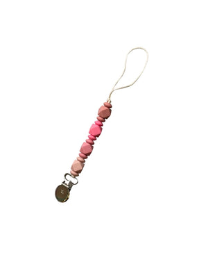 Jewel Silicone Petite Pacifier & Toy Clip