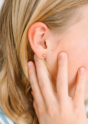 Pierced Moon/Star Opal Earrings