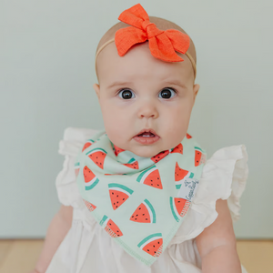Copper Pearl Bandana Bibs / Clementine
