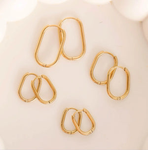 Pierced Huggie Earrings