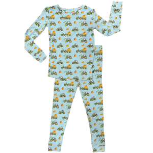Lev Baby Toddler Lounge Set / Everett Tractors & Pumpkins