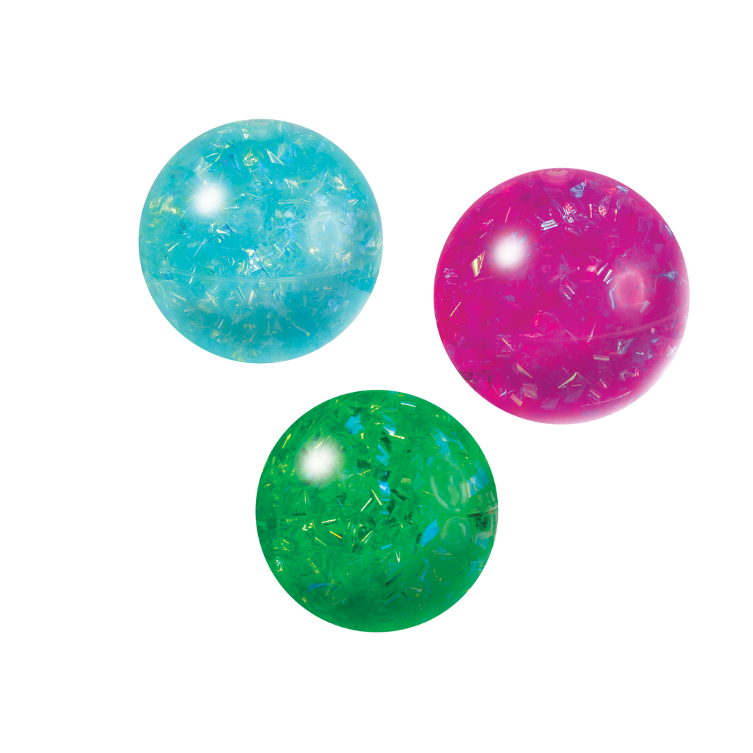 Glitzy Light Up Bouncy Ballz - Assorted