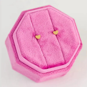 Pierced Tiny Classic Heart Earrings