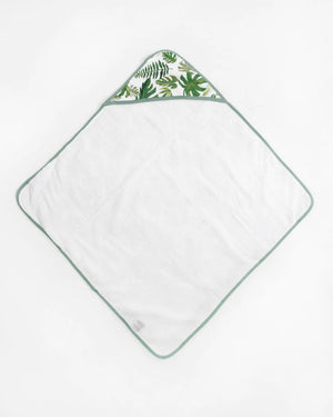 Little Unicorn Infant Hooded Towel / Tropical Leaf