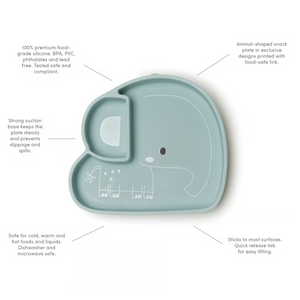 Silicone Born To Be Wild Silicone Snack Plate