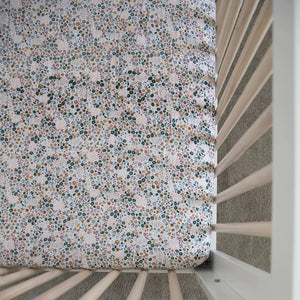 Little Unicorn Cotton Muslin Crib Sheet / Pressed Petals