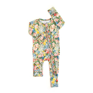 Joanna Ruffle Zip Bamboo Romper