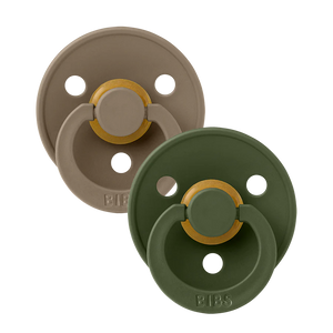 BIBS Round Pacifier 2-Pack / Size 1 (0-6 Months)